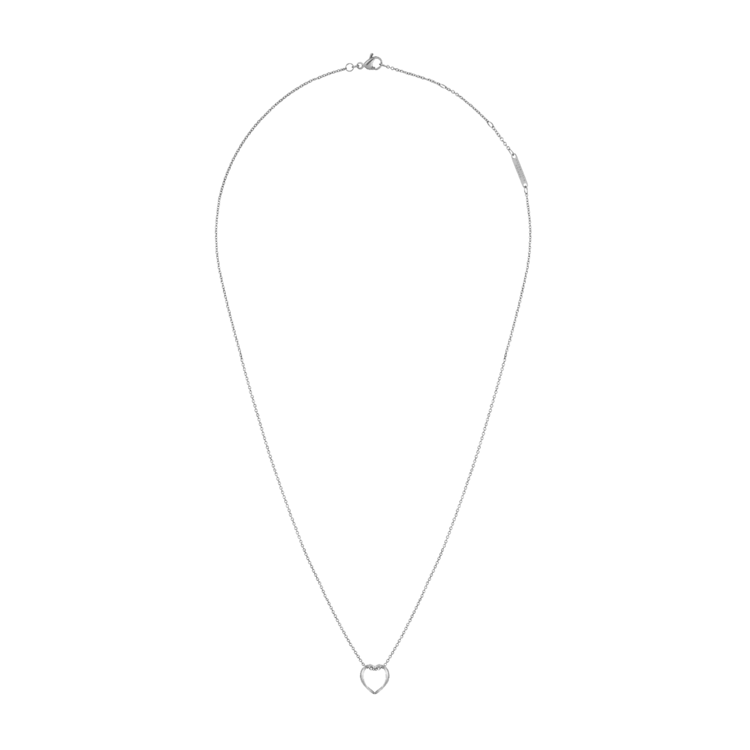 Elan Le Coeur Necklace Silver