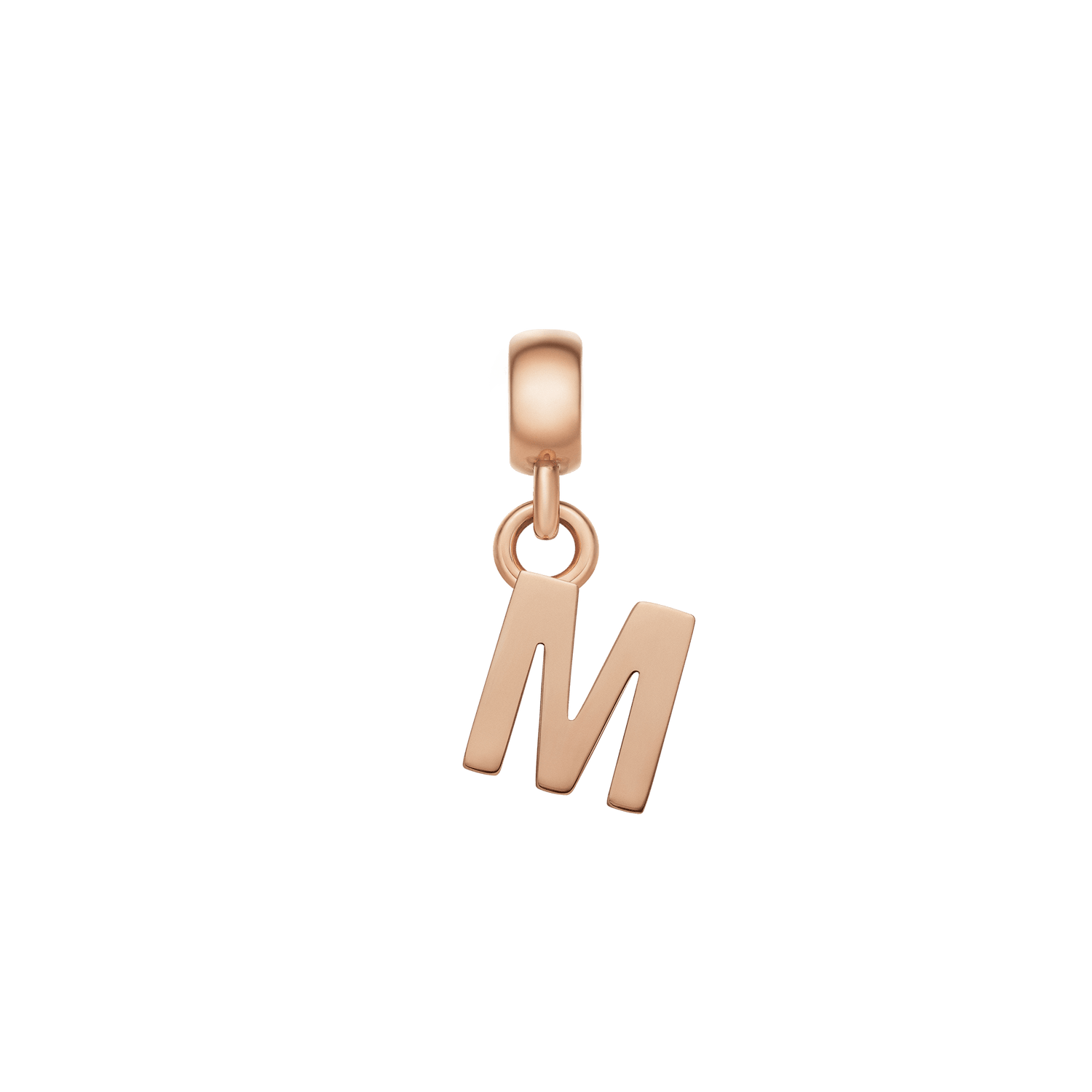 Letter Charm Rose Gold