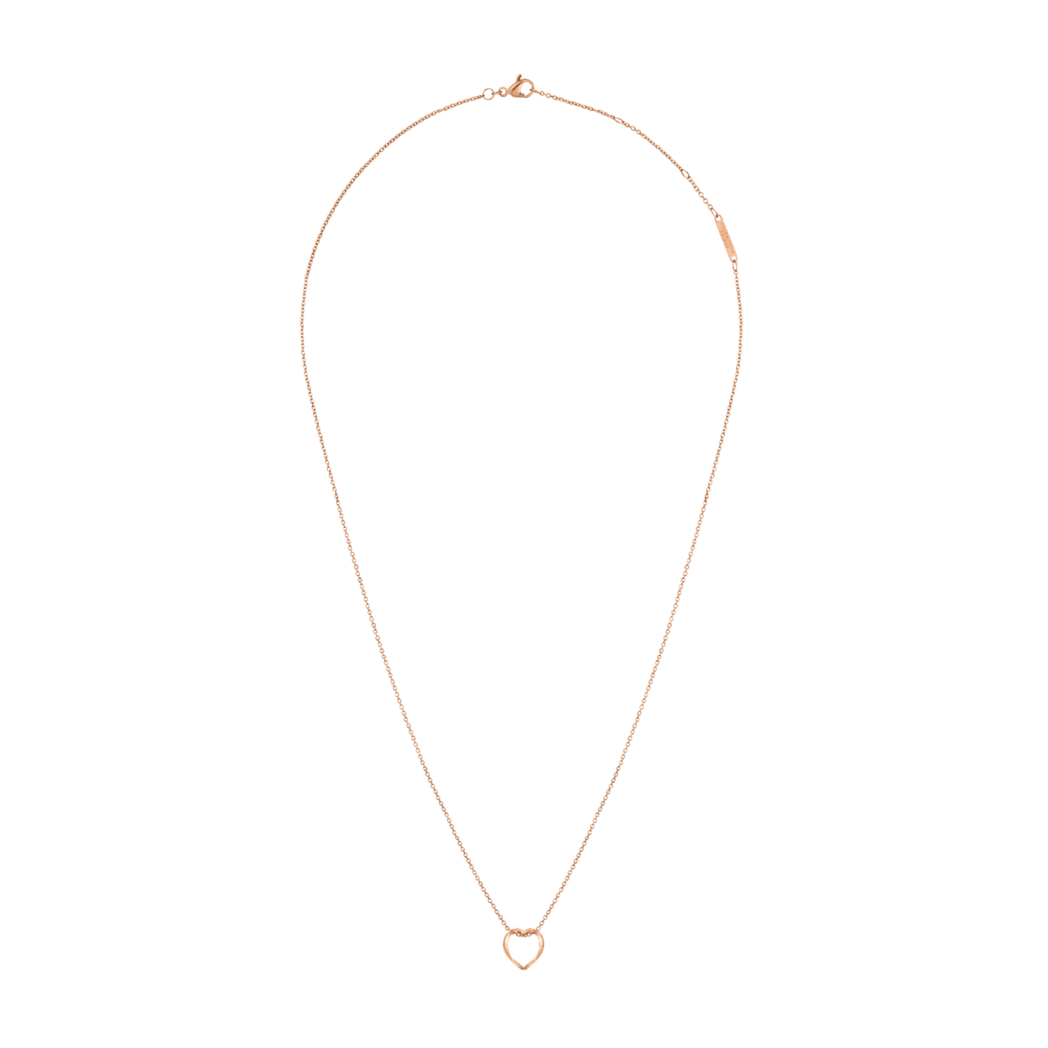 Elan Le Coeur Necklace Rose Gold