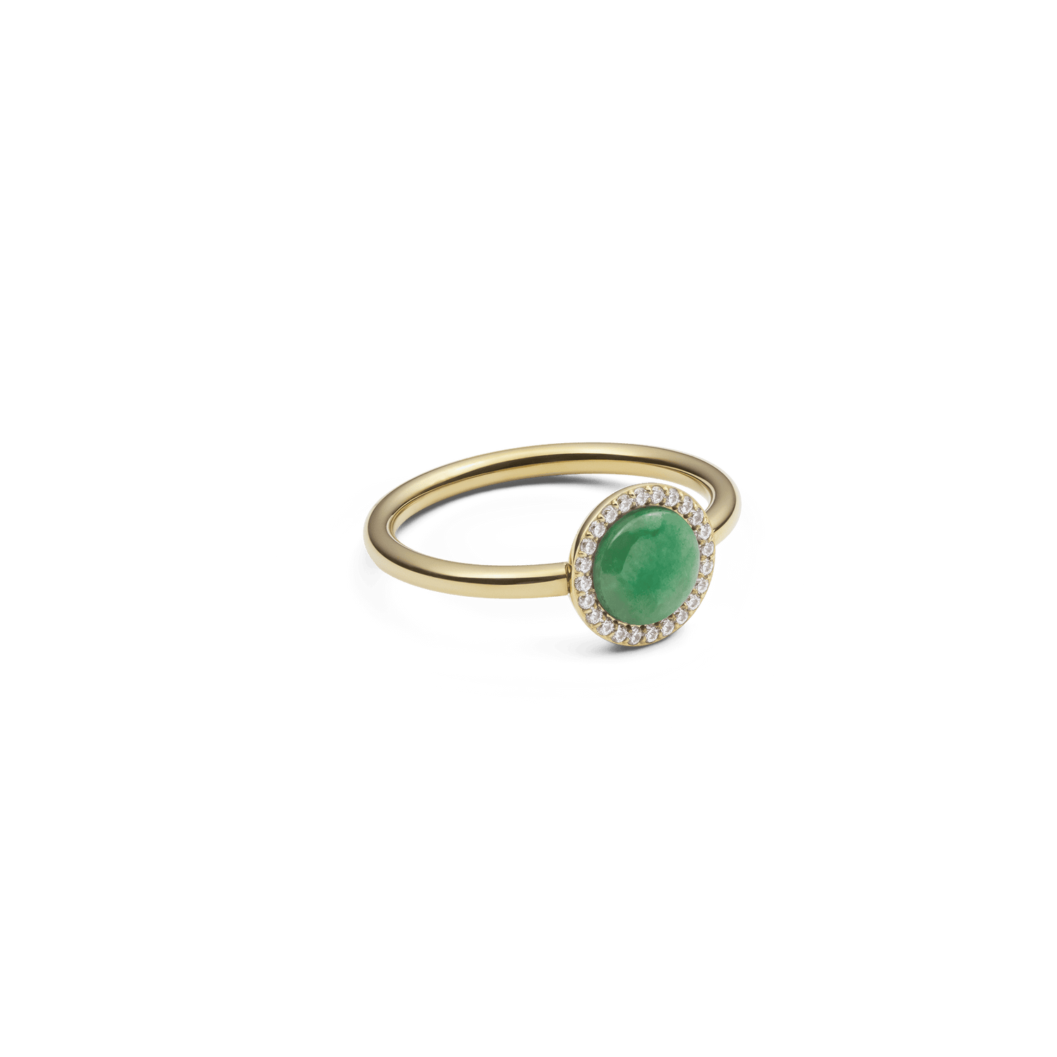 Audrey Ring Jade Gold