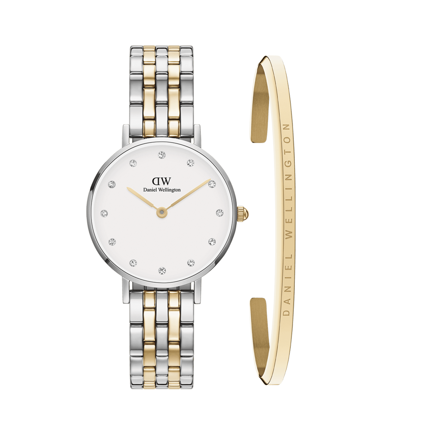 Petite Lumine 5-link two-tone + Classic Bracelet