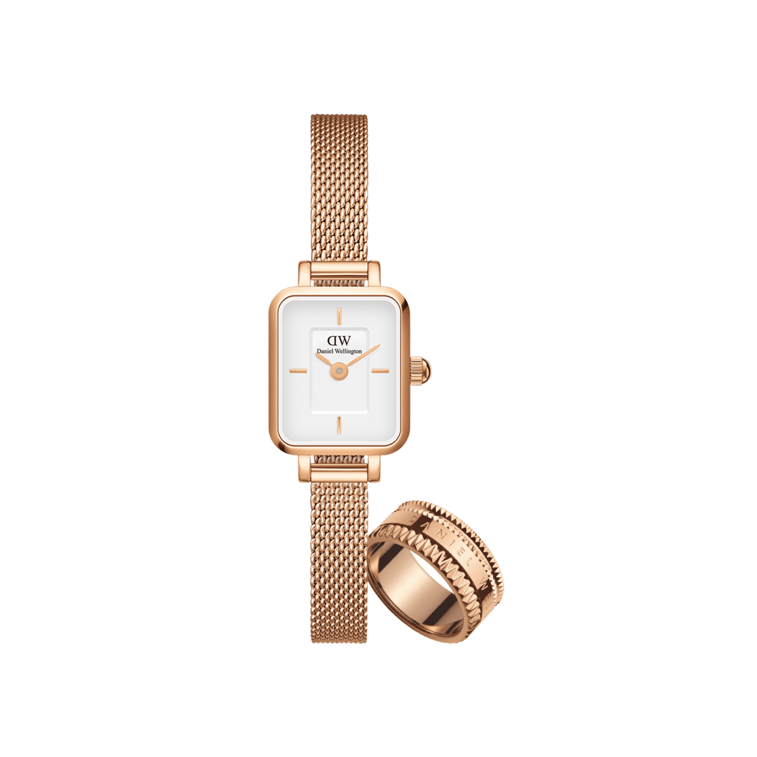 Quadro Mini Melrose & Elevation Ring Rose Gold