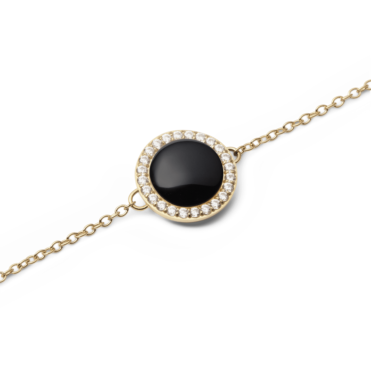 Audrey Bracelet Black Agathe Gold