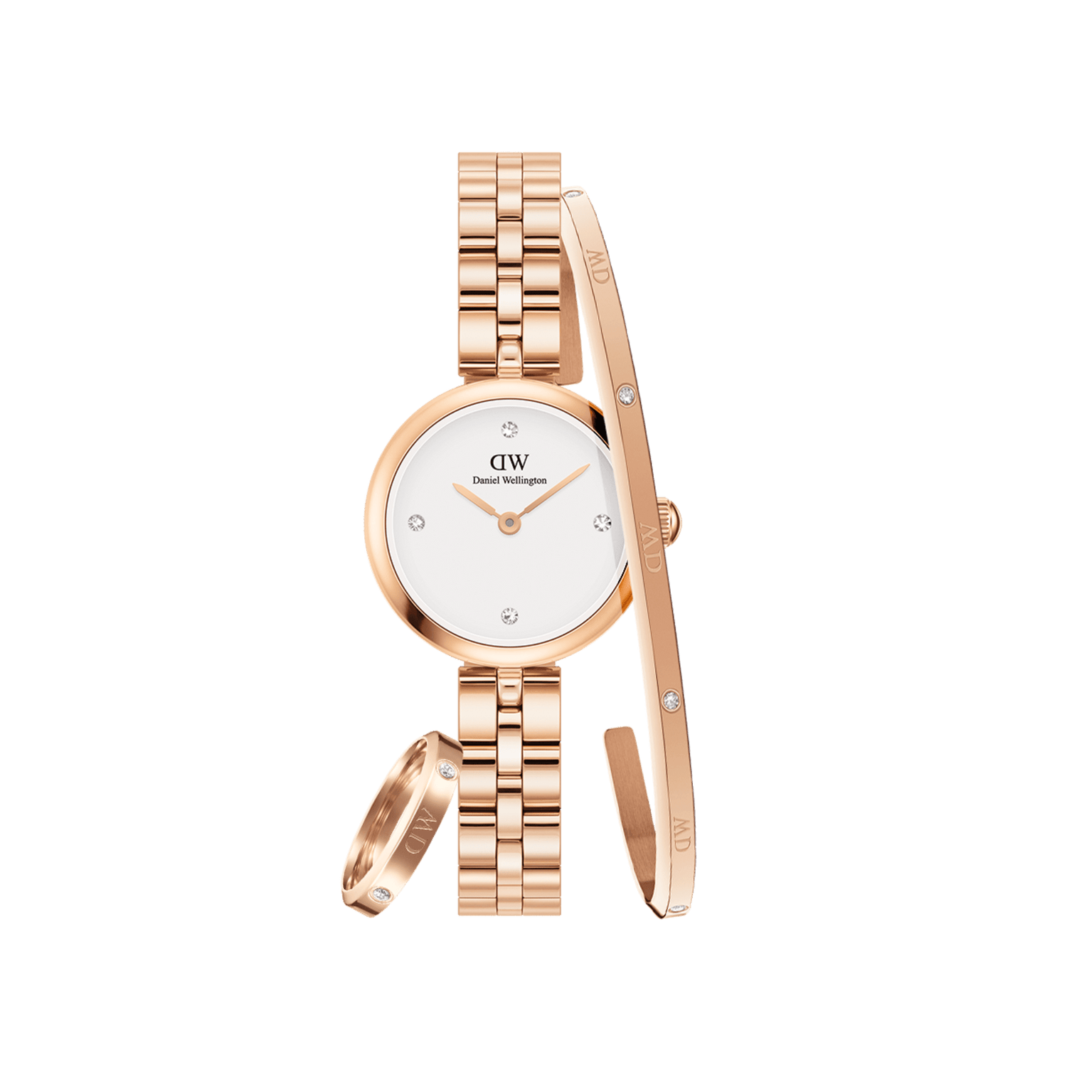 Elan Lumine Watch + Lumine Bracelet & Ring Rose Gold