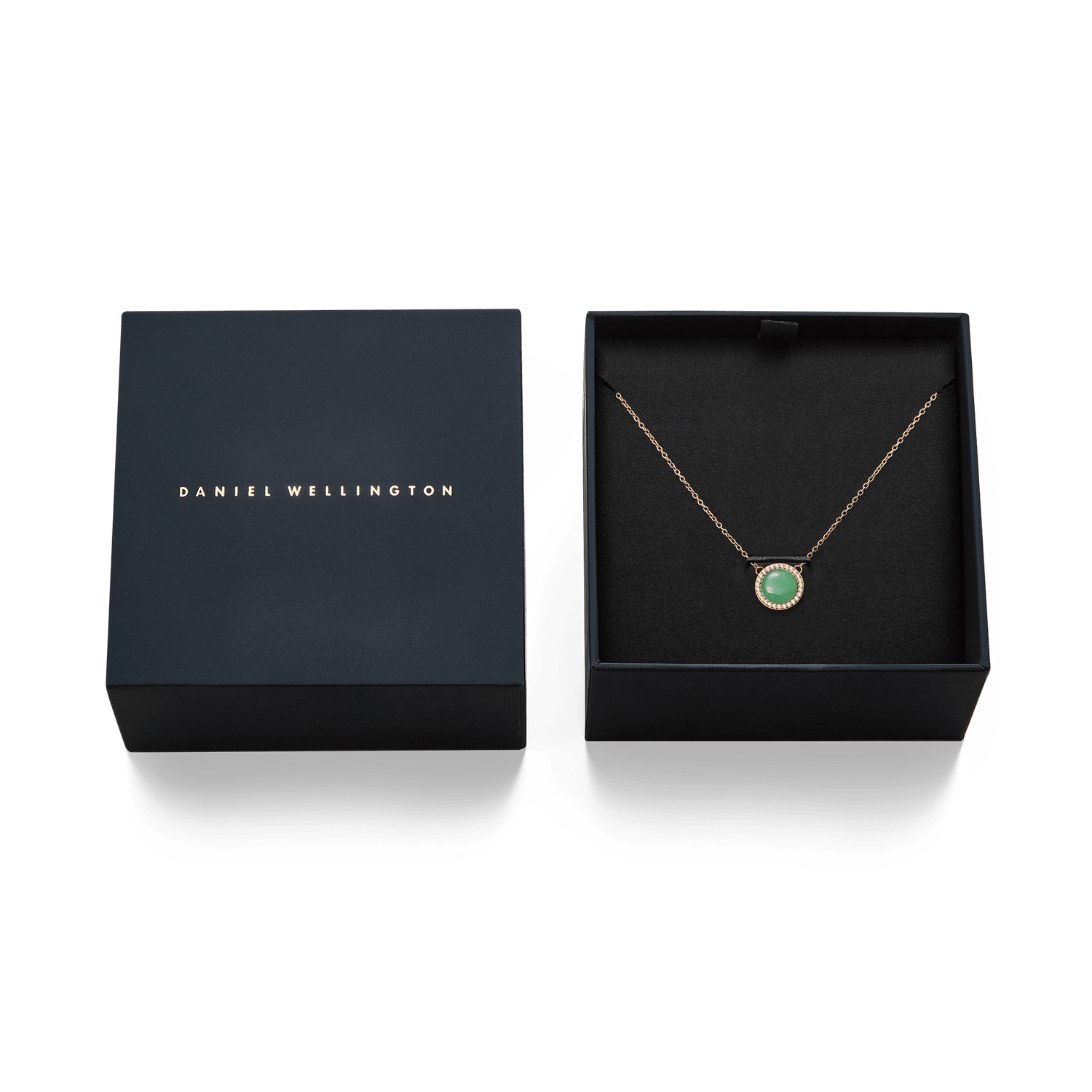 Audrey Necklace Jade Rose Gold