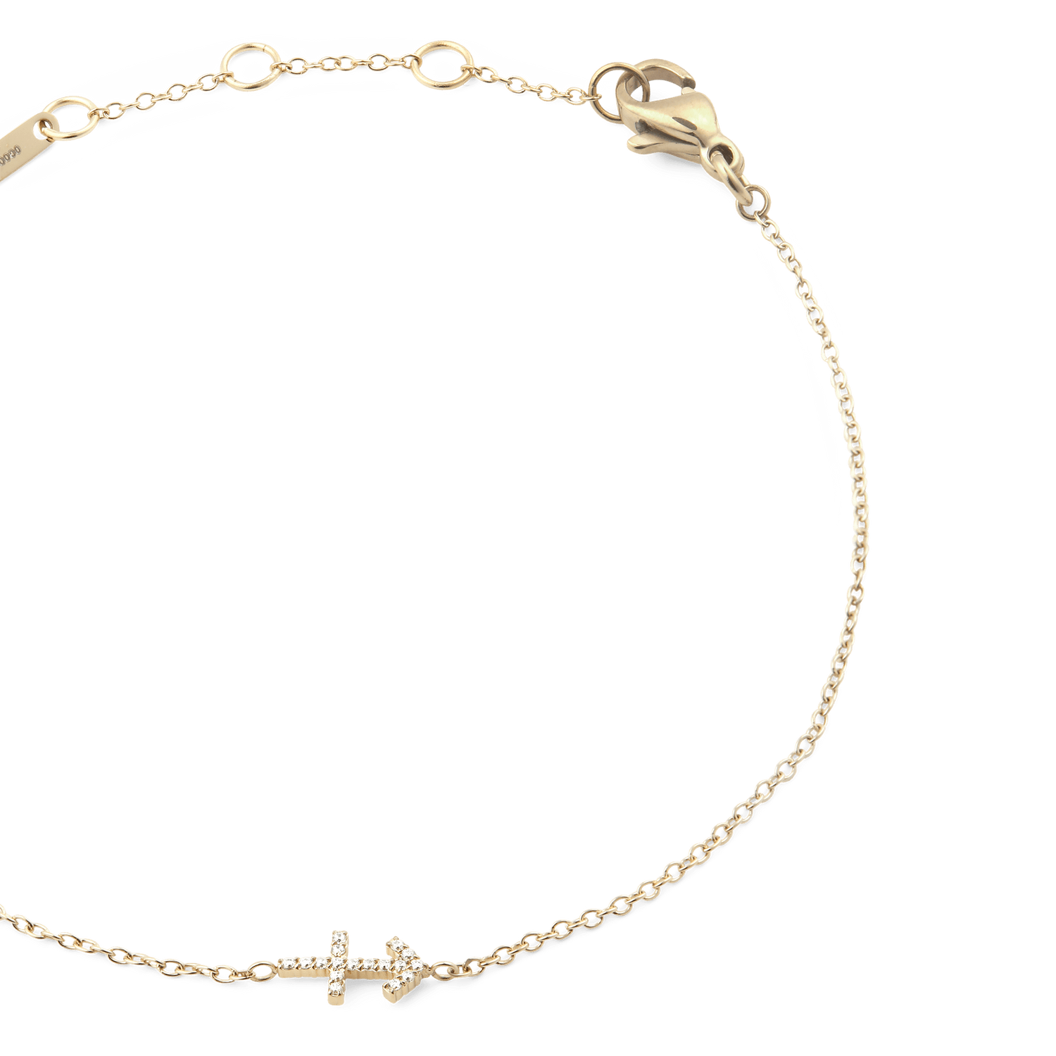 Crystal Zodiac Chain Bracelet Gold