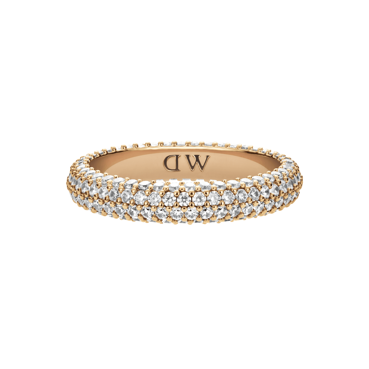 Pavé Crystal Ring Gold