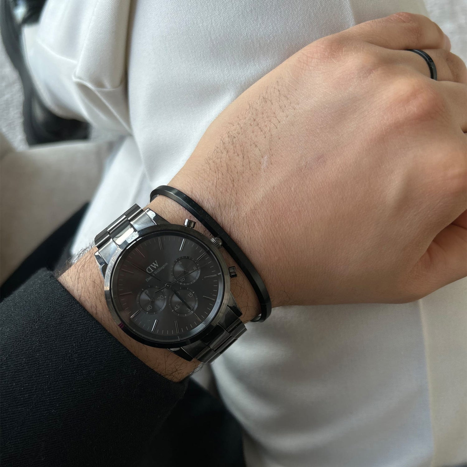 Iconic Chronograph Link Onyx B Black