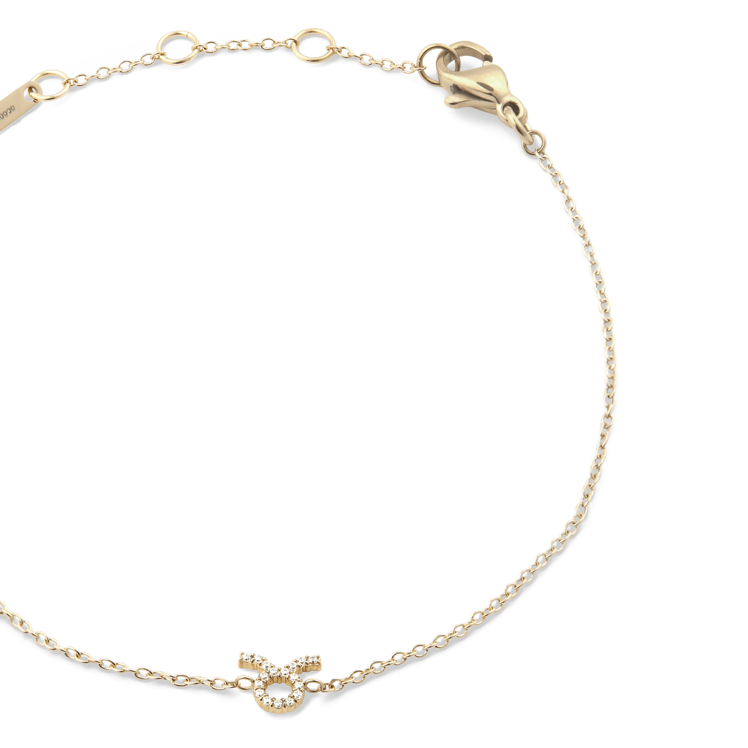 Crystal Zodiac Chain Bracelet Gold