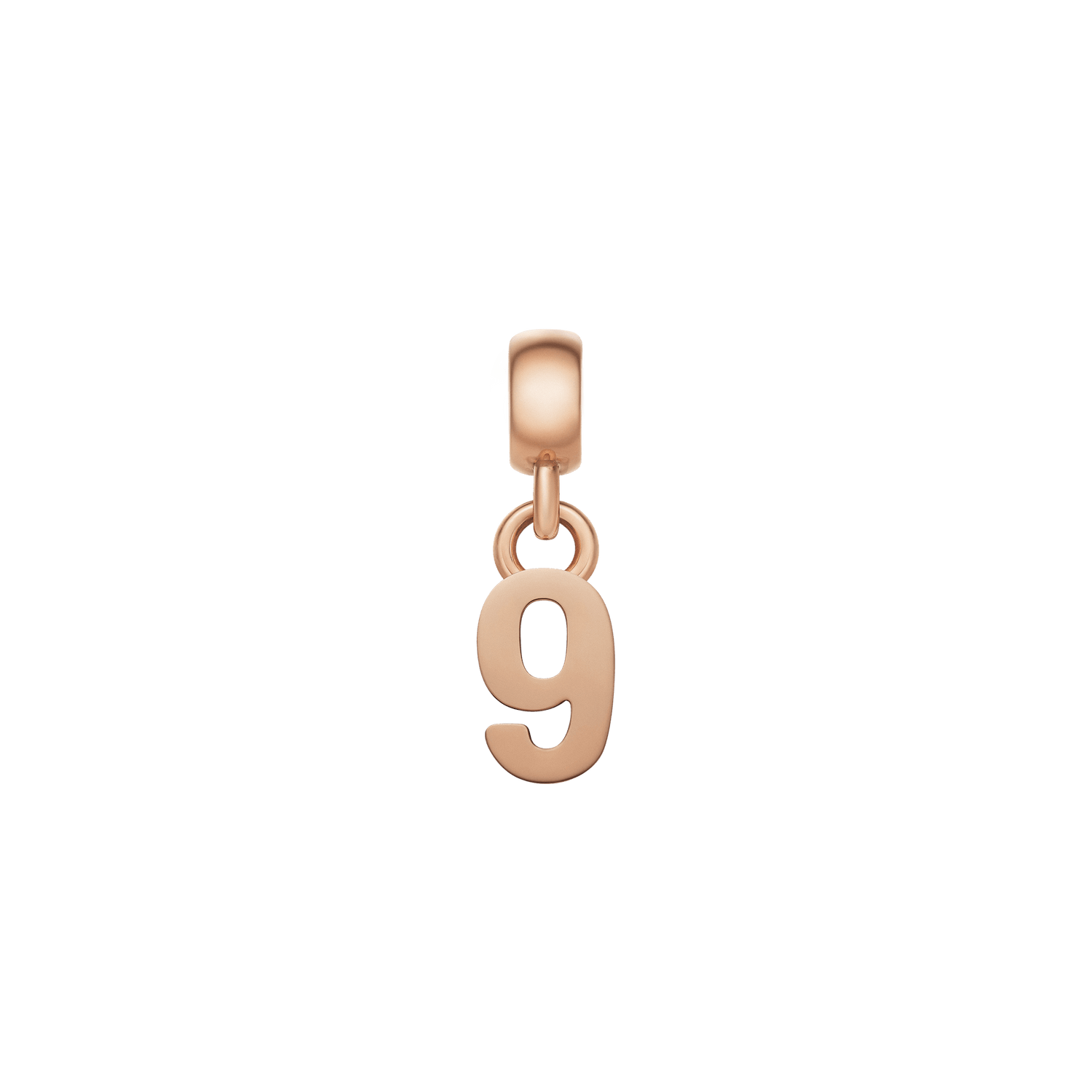 Number Charm Rose Gold