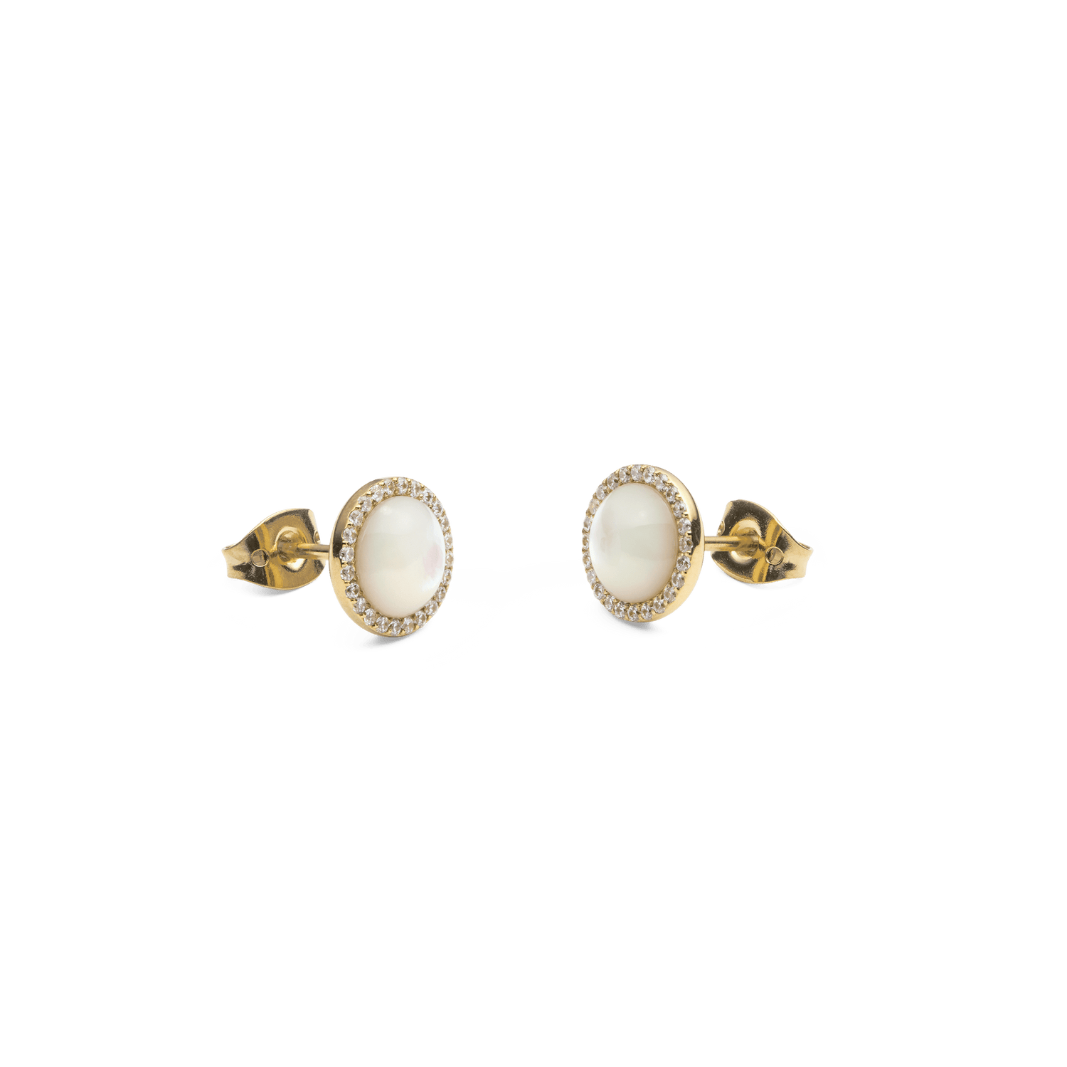 Audrey Earrings Mother of Pearl Gold