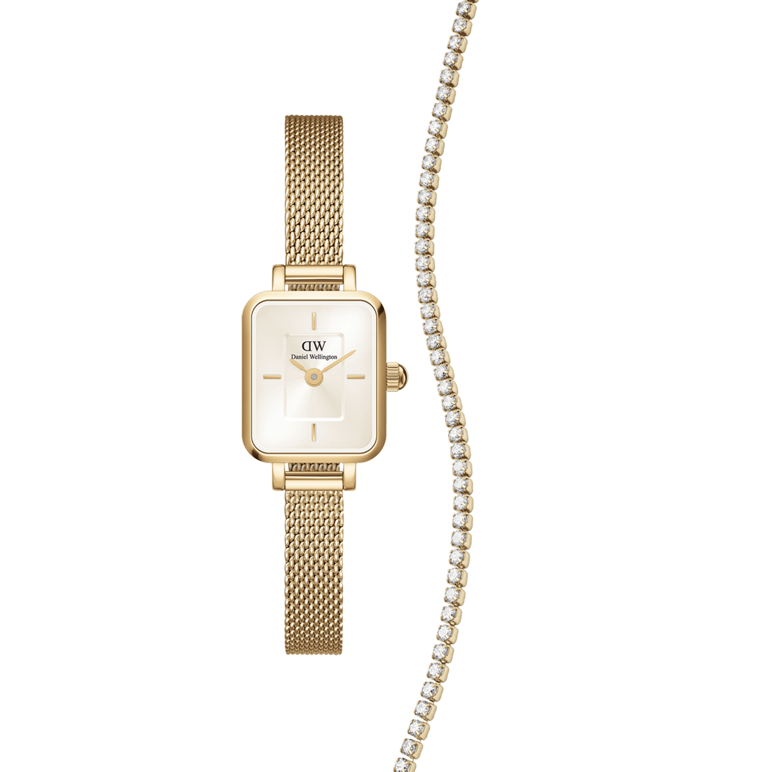 Quadro Mini Champagne Evergold + Tennis Bracelet