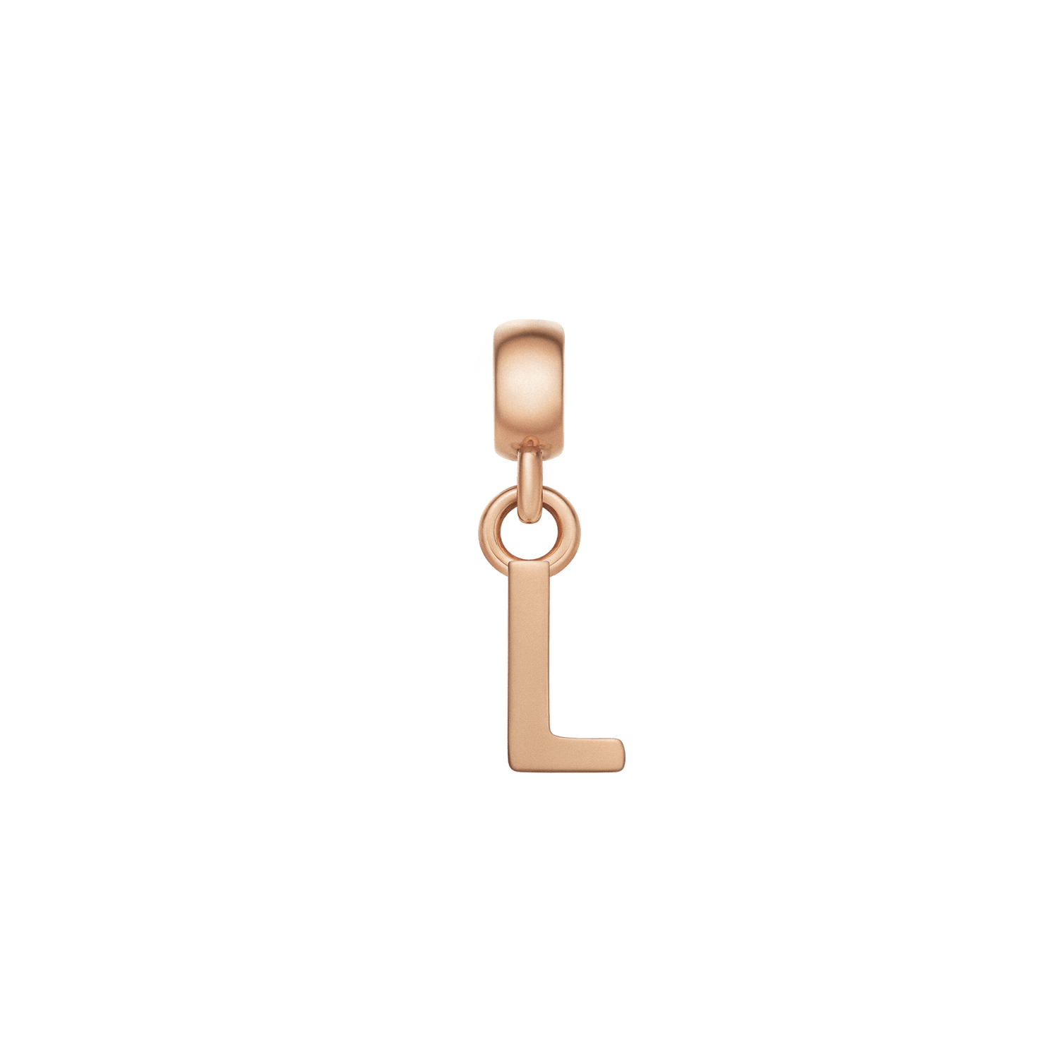 Letter Charm Rose Gold