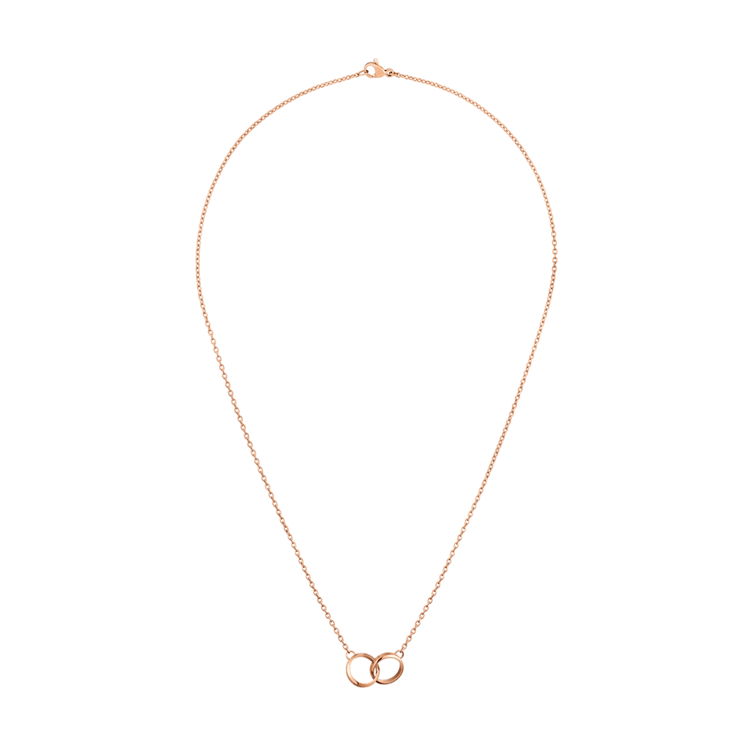 Elan Unity Necklace Rose Gold