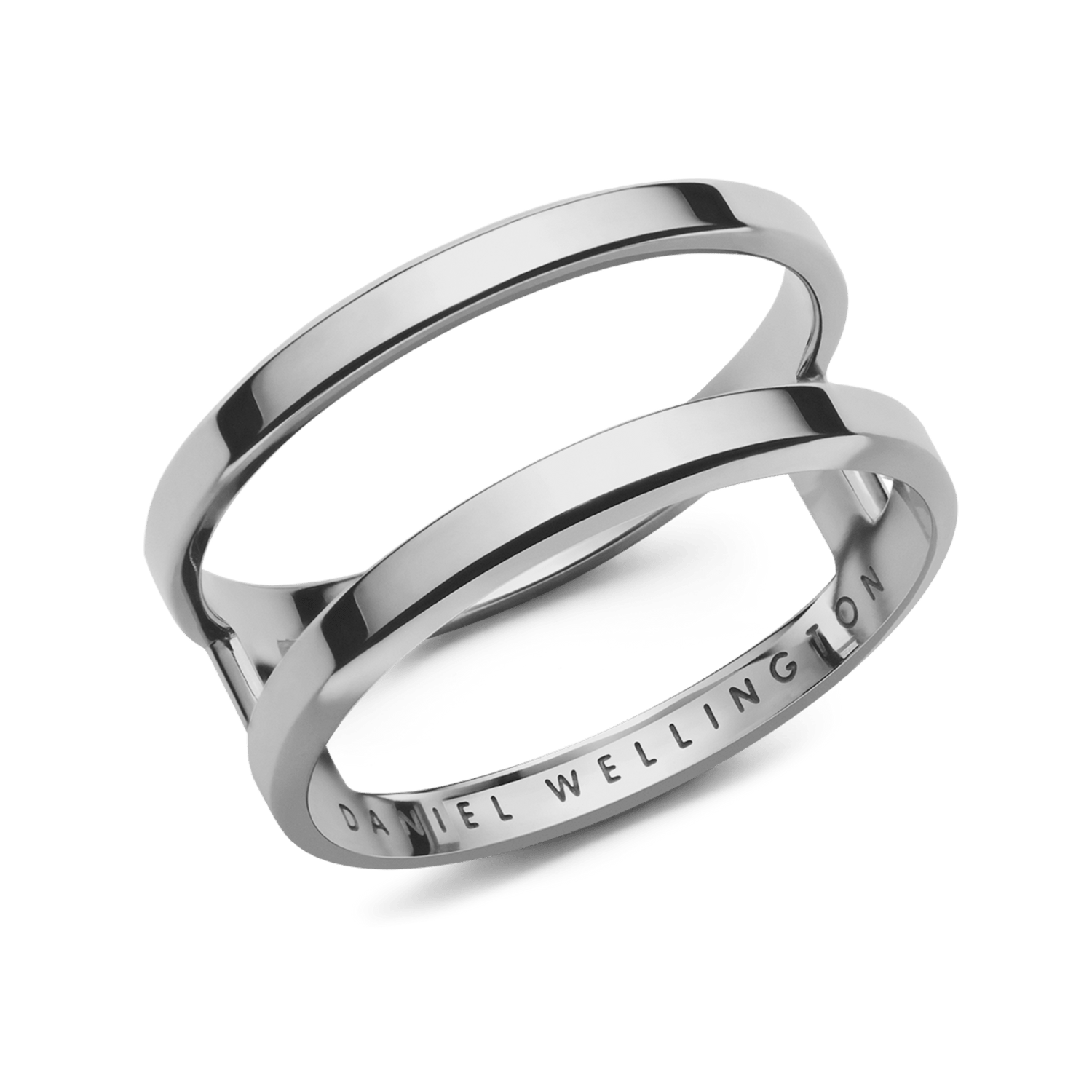 Elan Dual Ring Silver