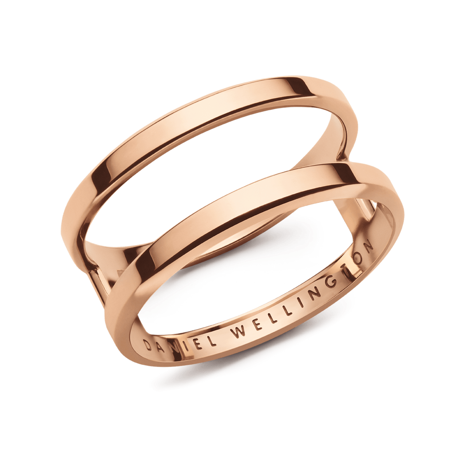 Elan Dual Ring Rose Gold